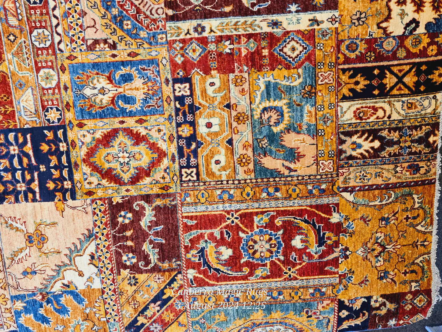 Fantastic Natural Red Base with Multi Colour Handmade Wool Rug – 190x125 CM