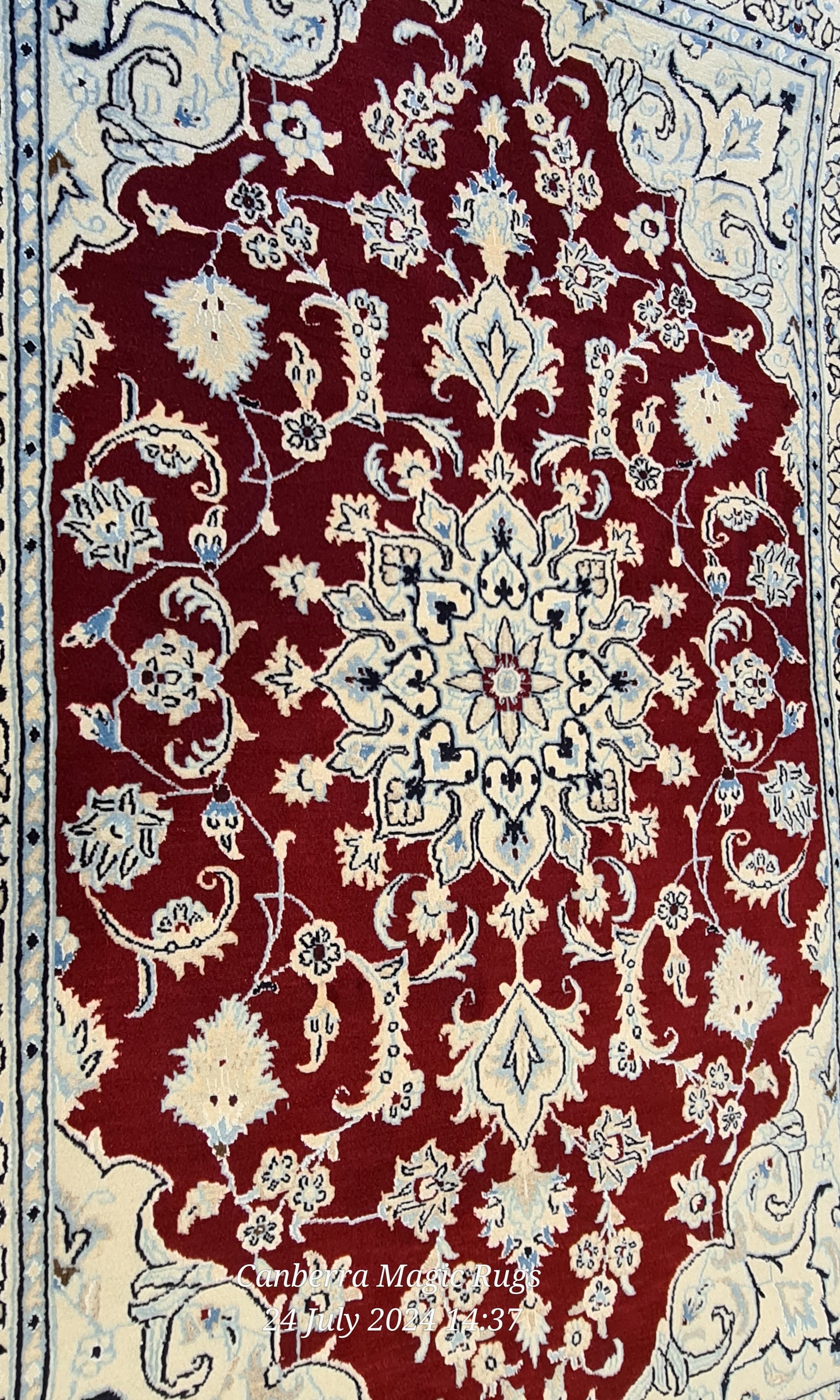 Persian Nain is Durable for High Trafficking Area (130 X 210 CM)