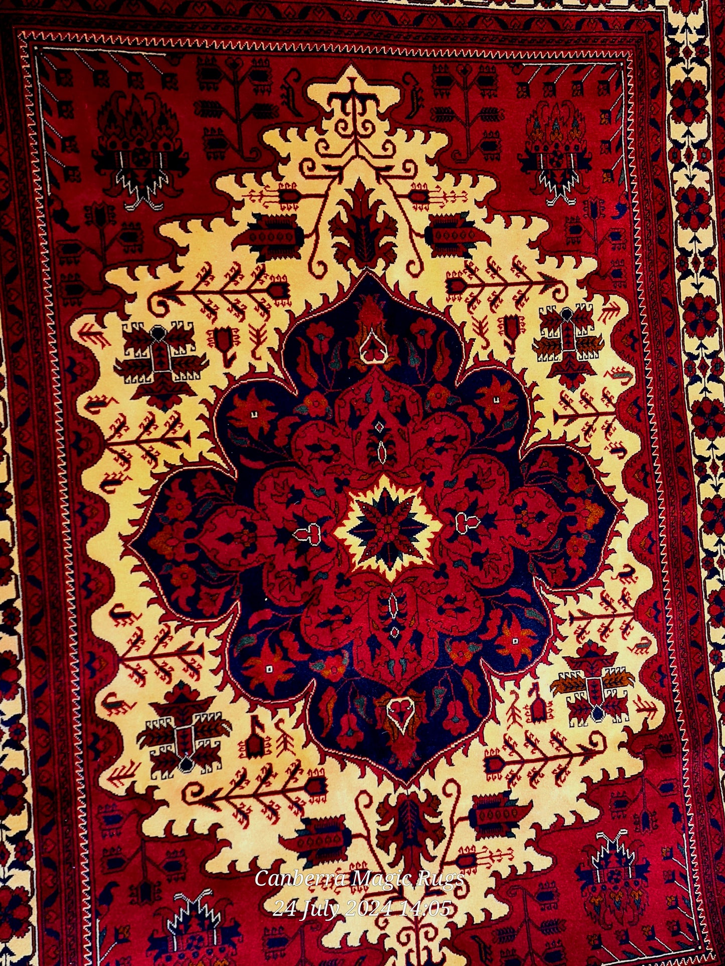 Beljik Wool Rug from North of Afghanistan (150 x 210 CM) | Authentic Wool Rugs Online – Magic Rugs
