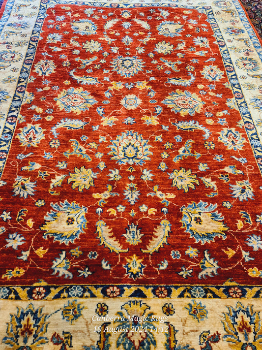 Superior Knot of Hand Knotted Kazak Rug - /products/modern-rugs-online-australia-super-kazak-cm