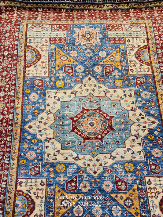 Superfine Kazak Hand Knotted Area Rugs from Afghanistan (150 X 220 CM) | Magic Rugs - /products/superfine-kazak-hand-knotted-area-rugs-150-x-220-cm