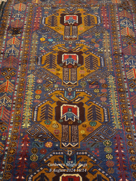 Antique Adraskan Hand-Spun Sheep Wool Rug (110 x 210) cm - /products/antique-adraskan-tribal-rugs-wool-rugs-106-x-195-cm