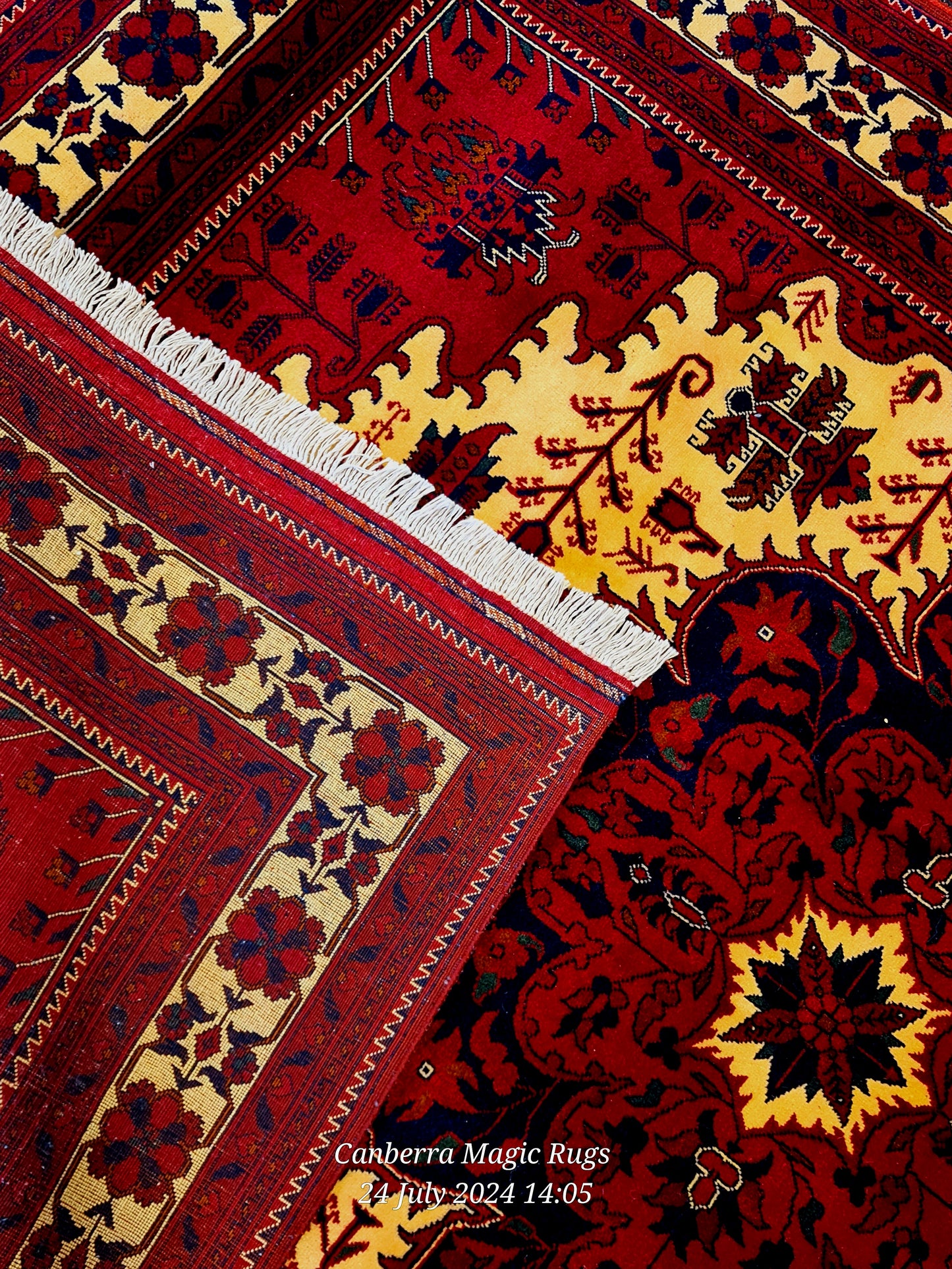 Beljik Wool Rug from North of Afghanistan (150 x 210 CM) | Authentic Wool Rugs Online – Magic Rugs