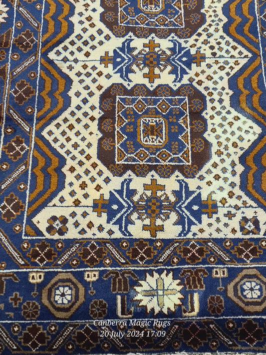 Wool Rugs Online AustraliaBaluchi Hand-Spun Wool and Natural Dyes Rug (124x210 CM) - /products/baluchi-handmade-wool-rugs-online-124-x-210-cm