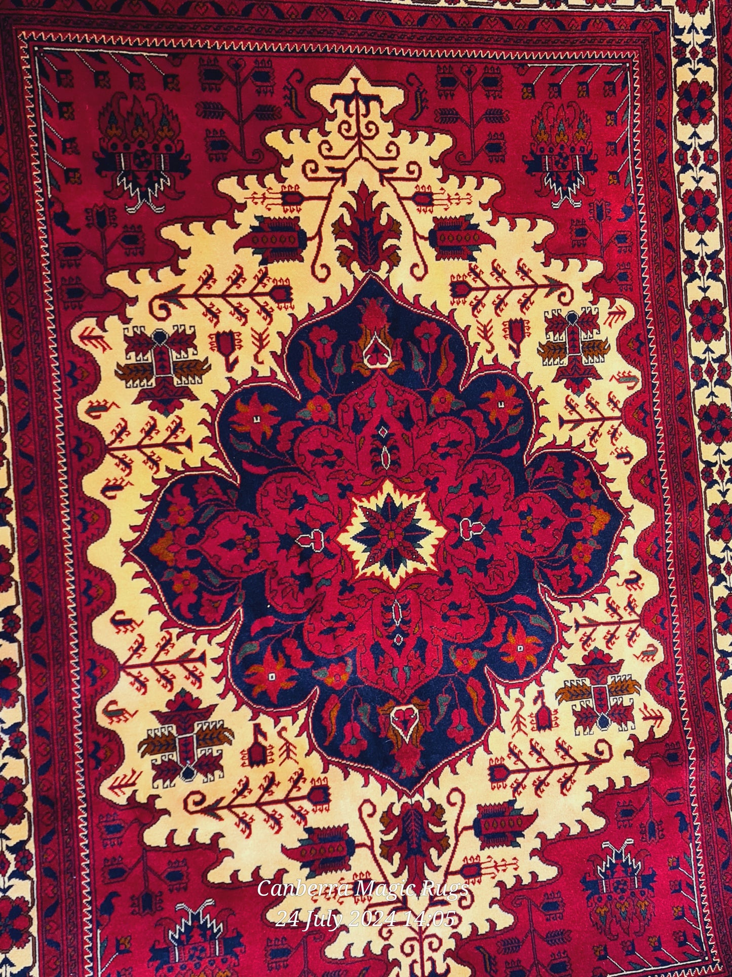 Beljik Wool Rug from North of Afghanistan (150 x 210 CM) | Authentic Wool Rugs Online – Magic Rugs