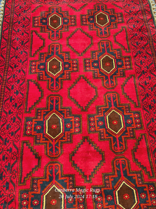 Modern wool rugs AustraliaGeometric Baluchi Wool Rugs (107 x 192 CM) - /products/modern-wool-rugs-australia-107-x-192-cm