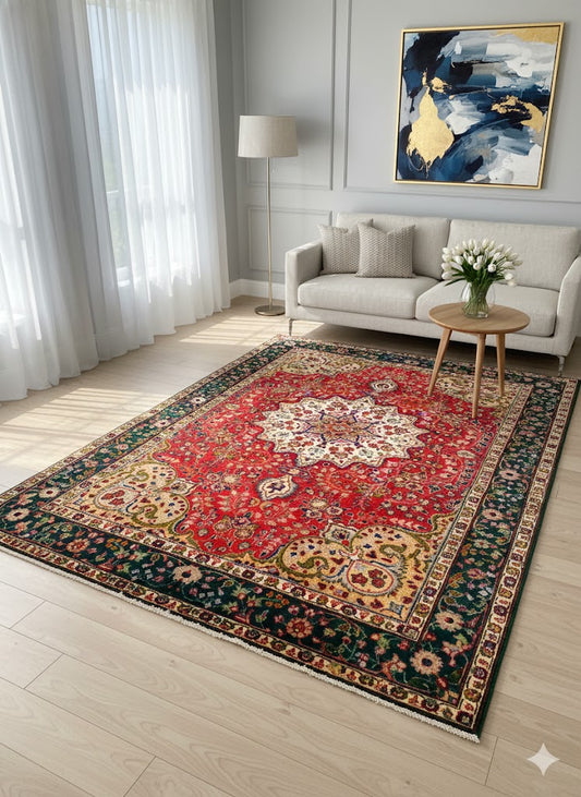 Fantastic Handmade Hand Knotted Fine Persian Tabriz Rug (160 x 250 cm) - /products/fantastic-handmade-fine-persian-tabriz-rugs