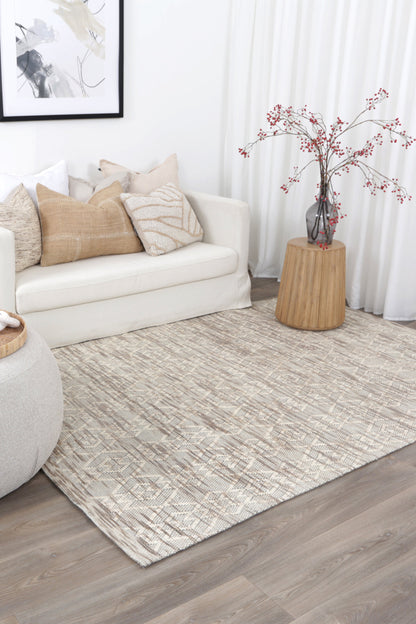 Copacabana Diamond Beige Wool Rug