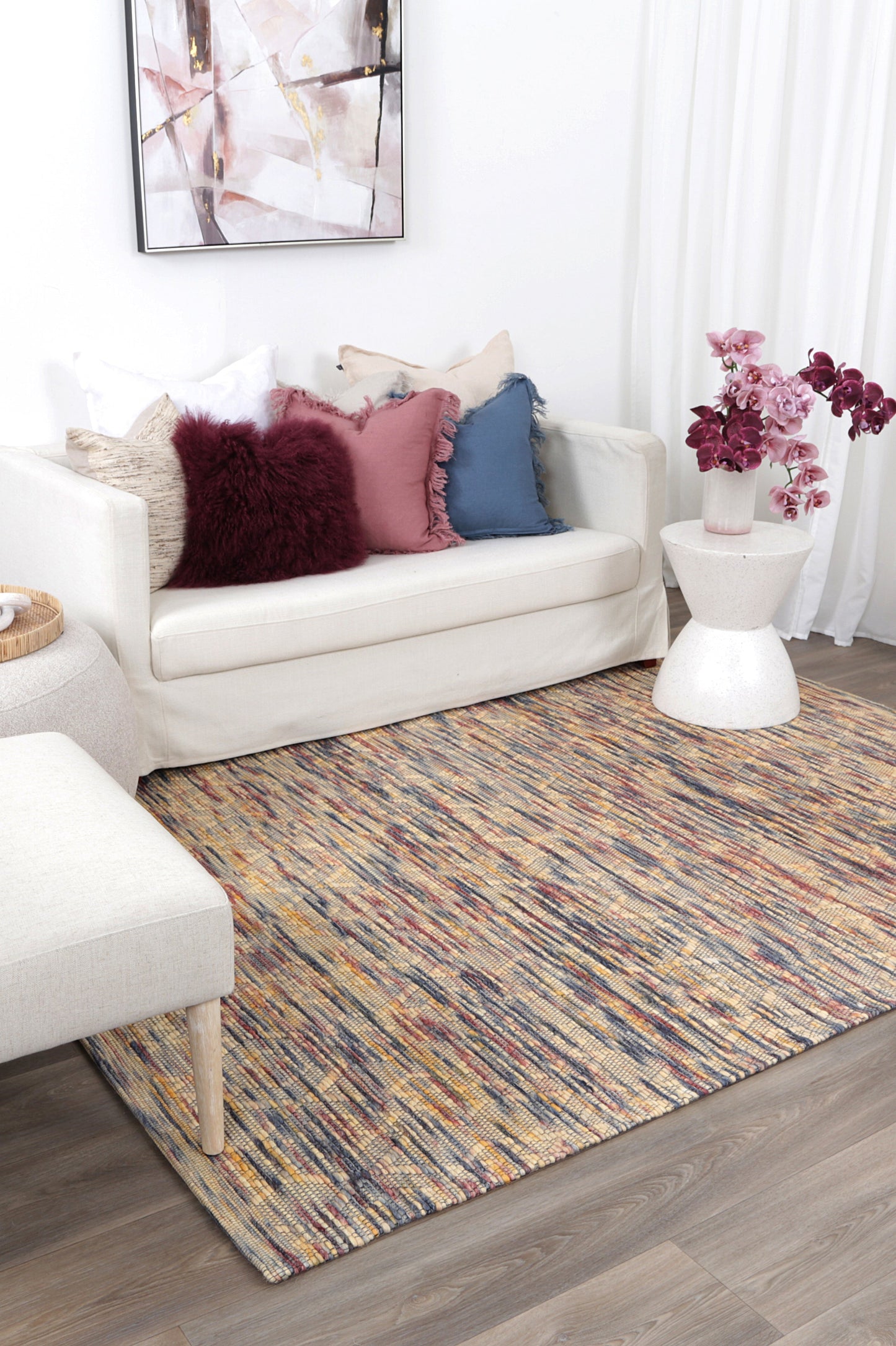 Copacabana Diamond Multi Wool Rug