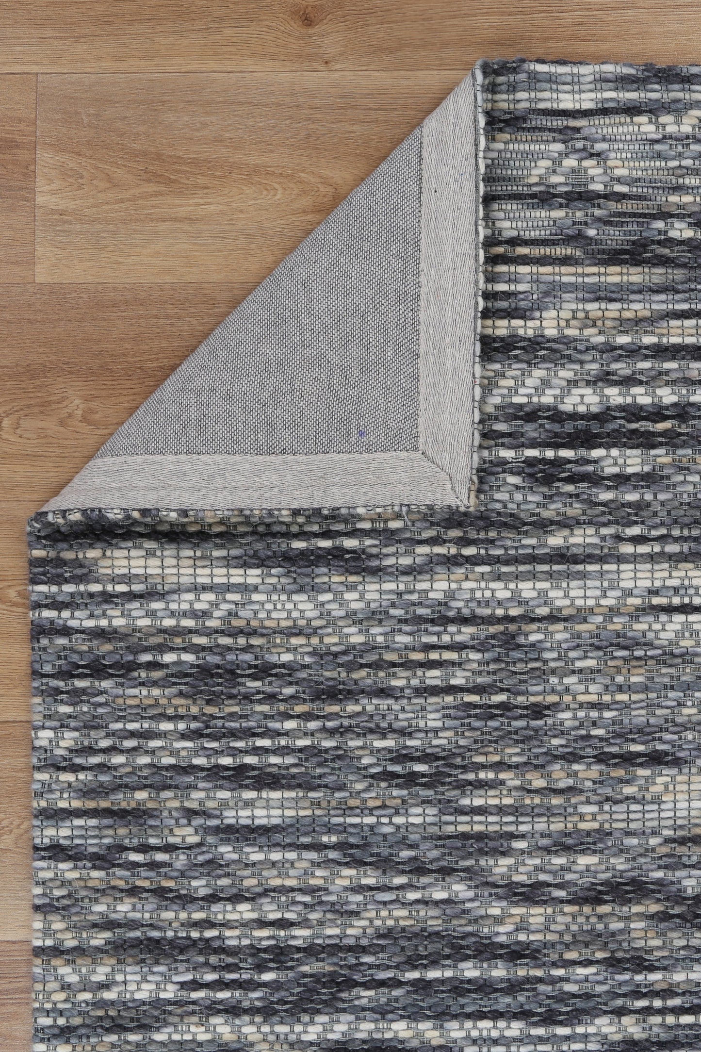 Copacabana Chevron Stone Wool Rug