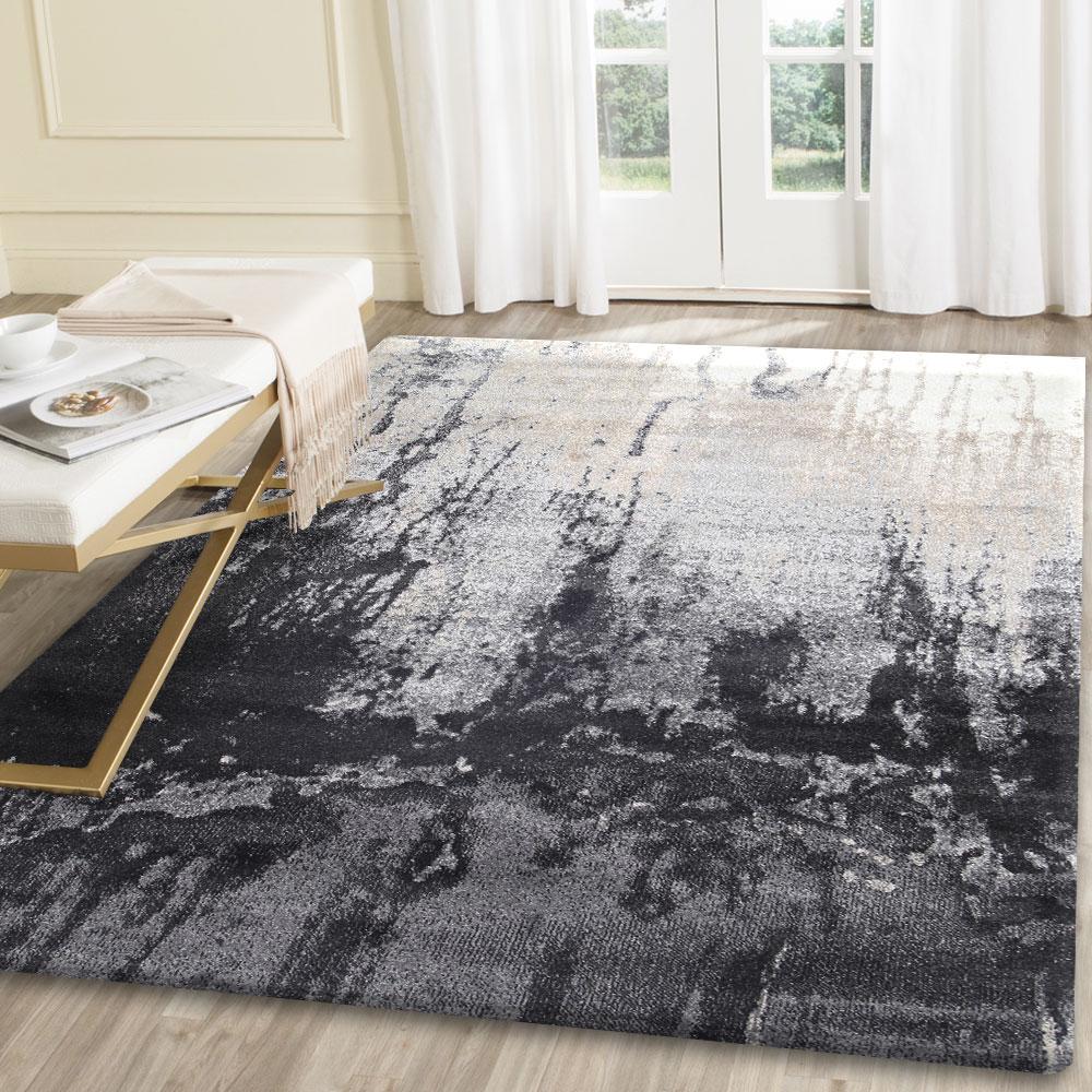 Matisse Grey and Beige Abstract Rug