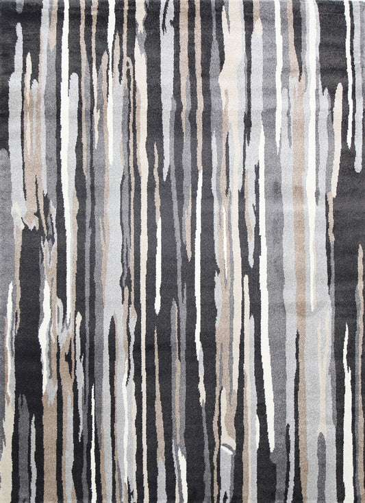 Matisse Ismerie Black & Beige Abstract RugMatisse Ismerie Black & Beige Abstract Rug - /products/morisot-vertical-dark-brown