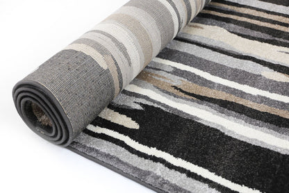 Matisse Ismerie Black & Beige Abstract Rug