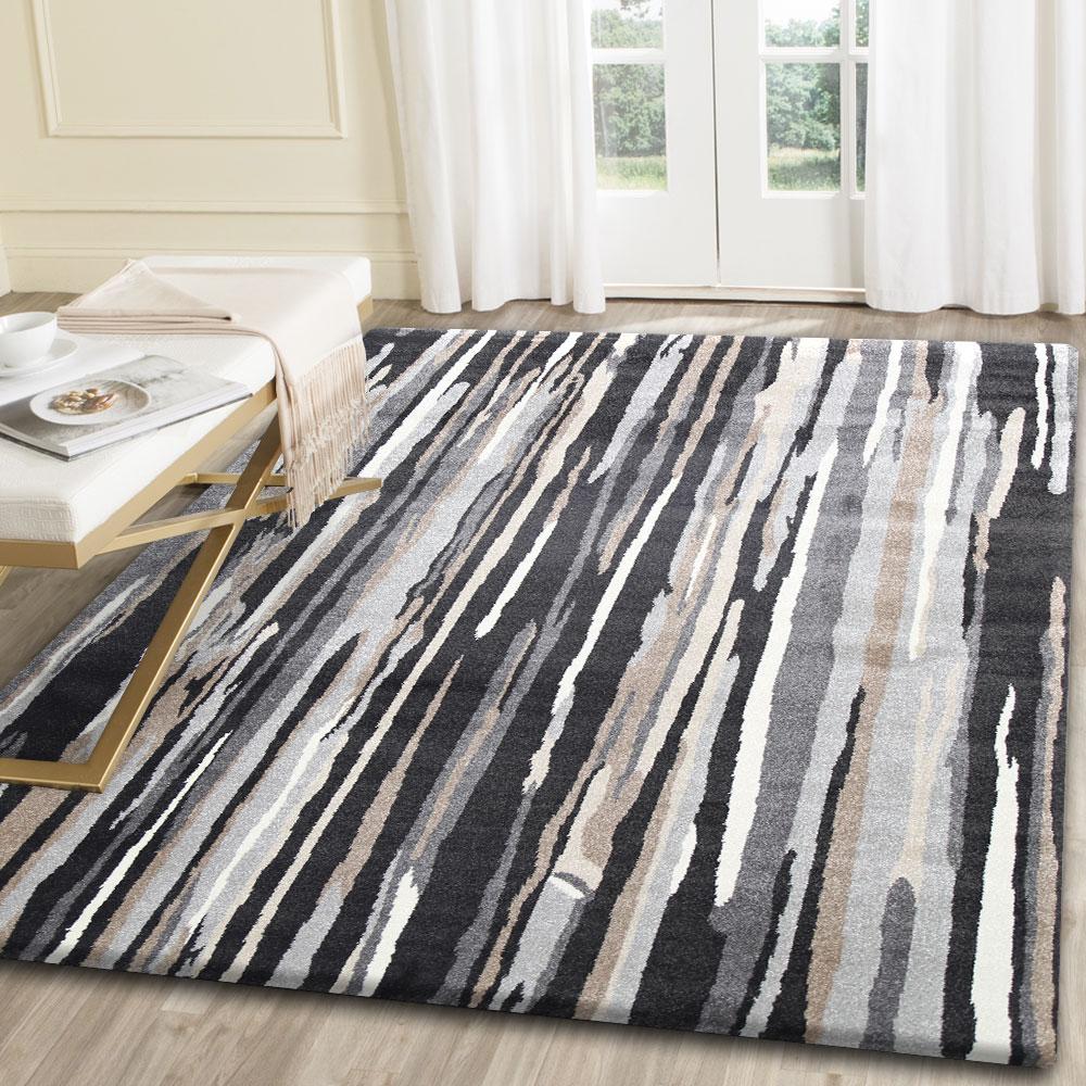 Matisse Ismerie Black & Beige Abstract Rug