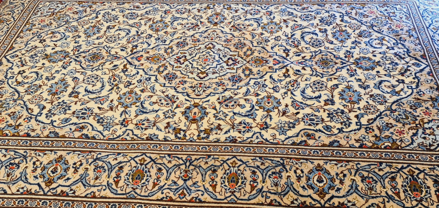 PERSIAN HANDMADE CREAM KASHAN WOOL