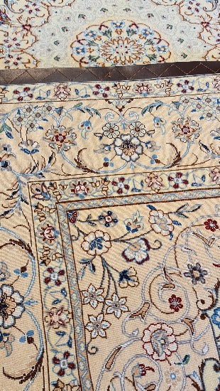 This piece of Art is the finest of Persian Wool & Silk