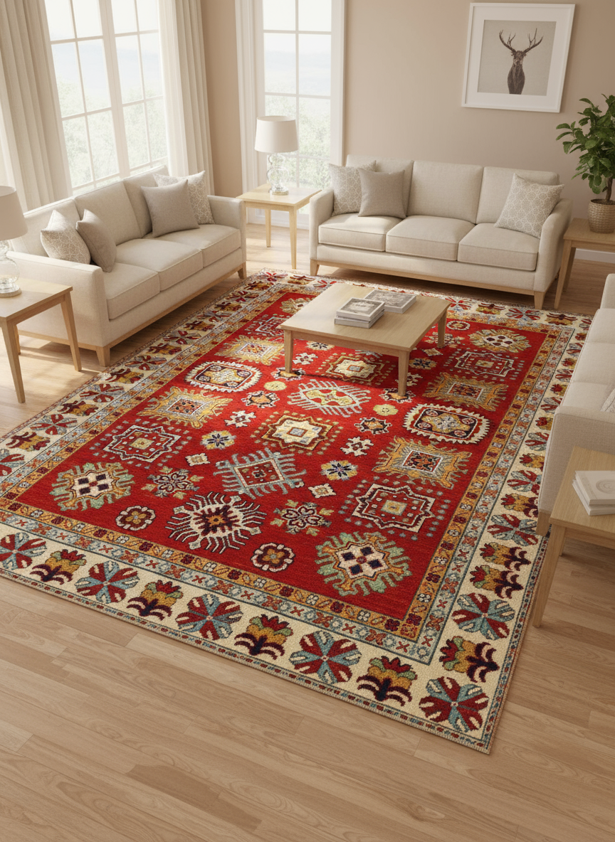 Hand Knotted Kazak Rug Online