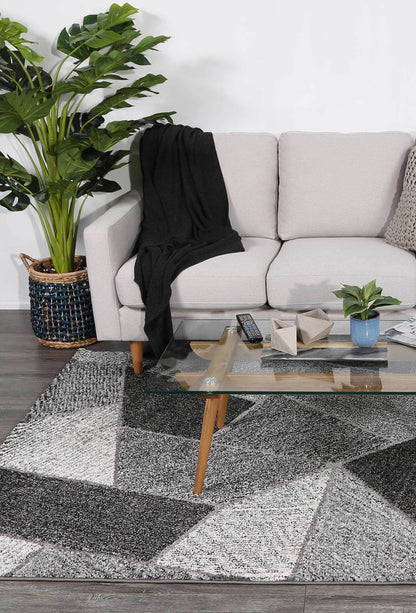 Chelsea Grey Geometric Rug