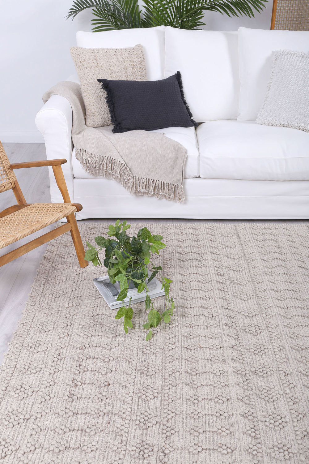 Himalaya Fine Tribal Natural Wool Rug