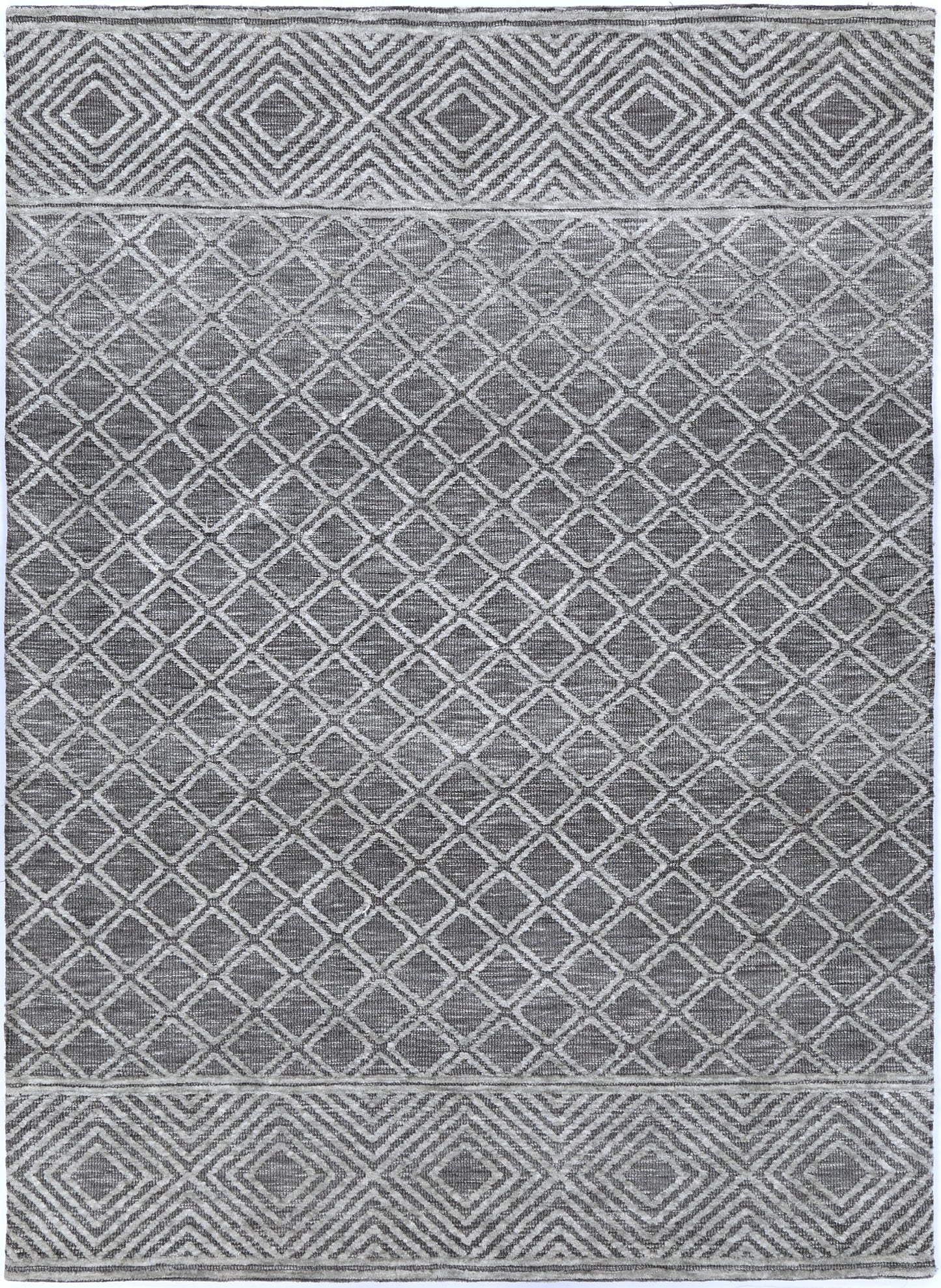 Amritsar Ajnala Grey Cotton Blend Rug