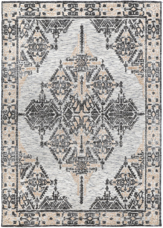 Amritsar Beas Charcoal & Beige Cotton Blend RugAmritsar Beas Charcoal & Beige Cotton Blend Rug - /products/amritsar-beas-charcoal-beige-cotton-blend-rug