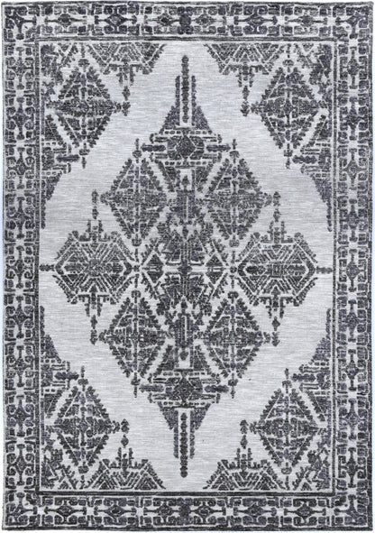 Amritsar Beas Grey Cotton Blend Rug