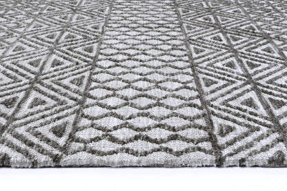 Amritsar Ramdass Grey Cotton Blend Rug