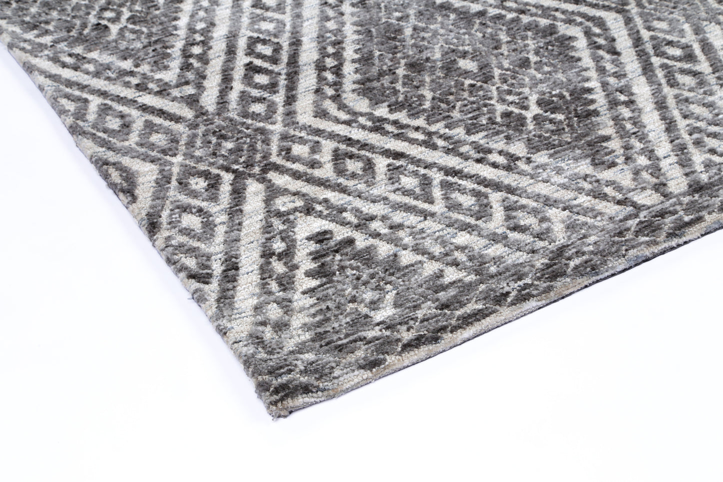 Amritsar Majitha Charcoal & Beige Cotton Blend Rug