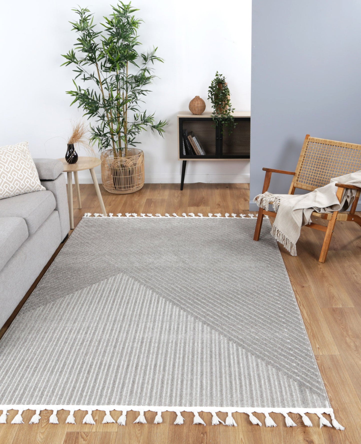 Ares Delia Overlay Ash Rug