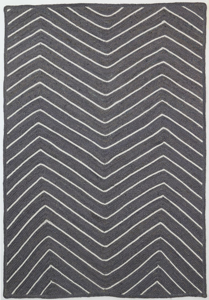 Artwell Grey Chevron Rug