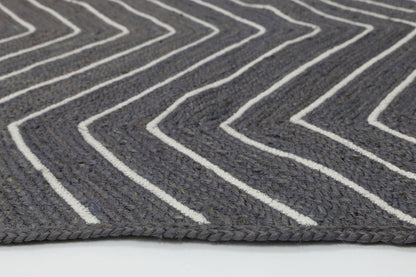 Artwell Grey Chevron Rug