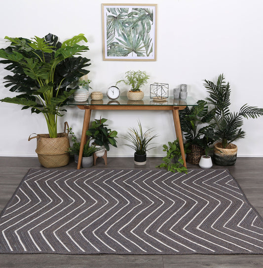 Artisan Grey Chevron Rug - /products/artisan-grey-natural-chevron-rug