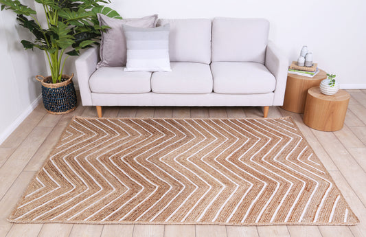 Artisan Beige Chevron Rug - /products/artisan-beige-natural-chevron-rug