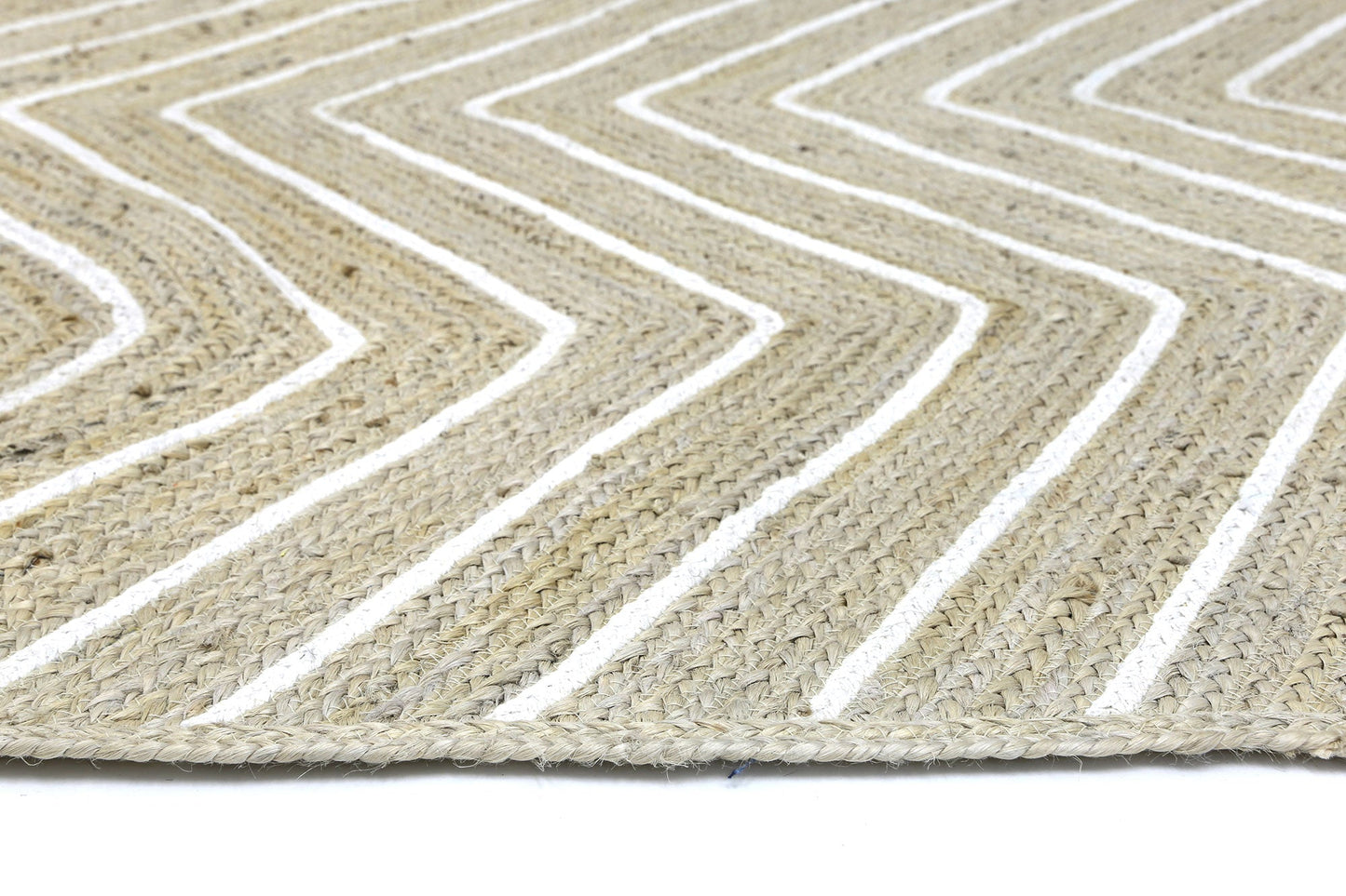 Artwell Light Beige Chevron Rug