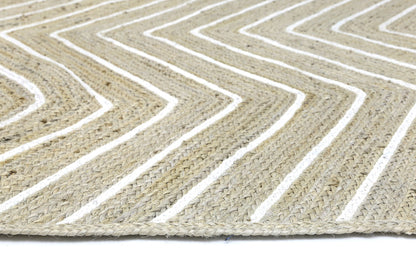 Artisan Light Beige Chevron Rug