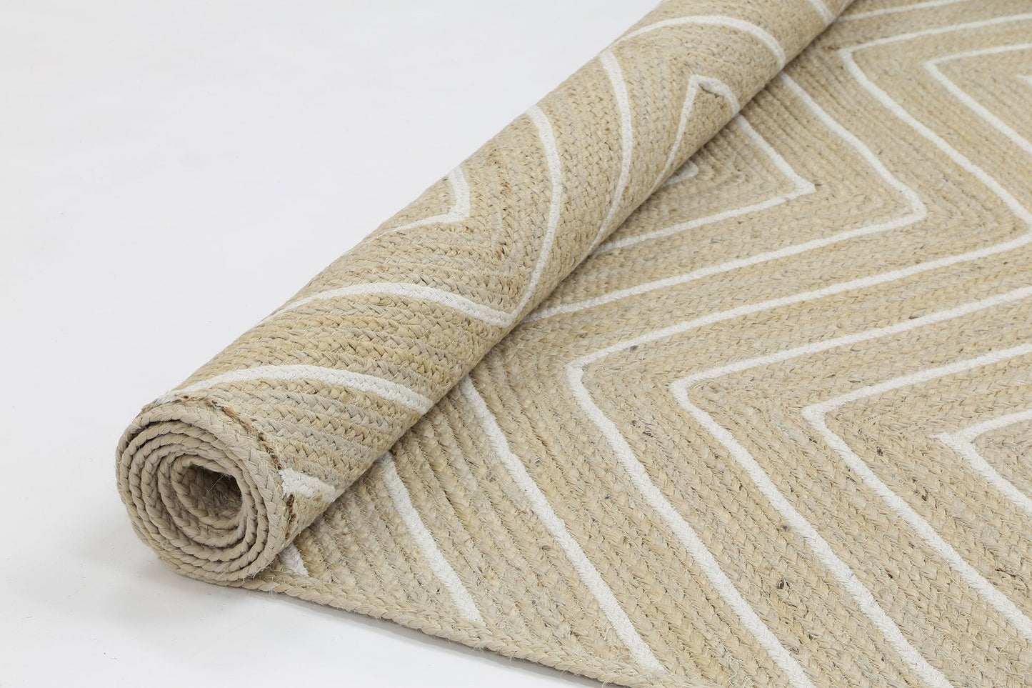 Artisan Light Beige Chevron Rug