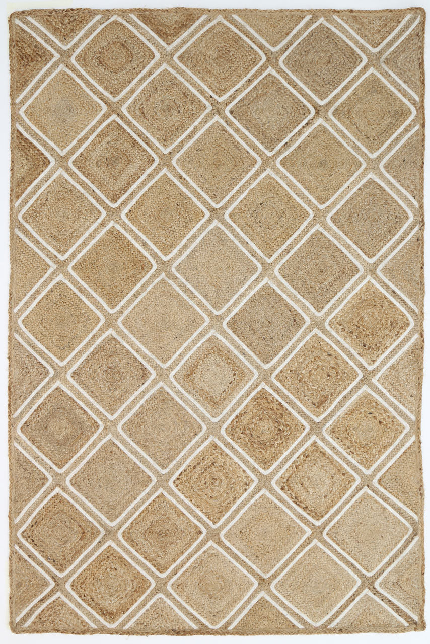 Artwell Beige Parquetry Rug