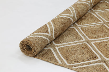 Artwell Beige Parquetry Rug