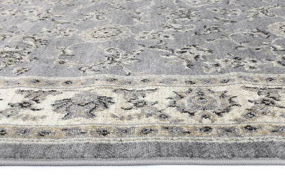 Ariana Grey Cream Border Rug