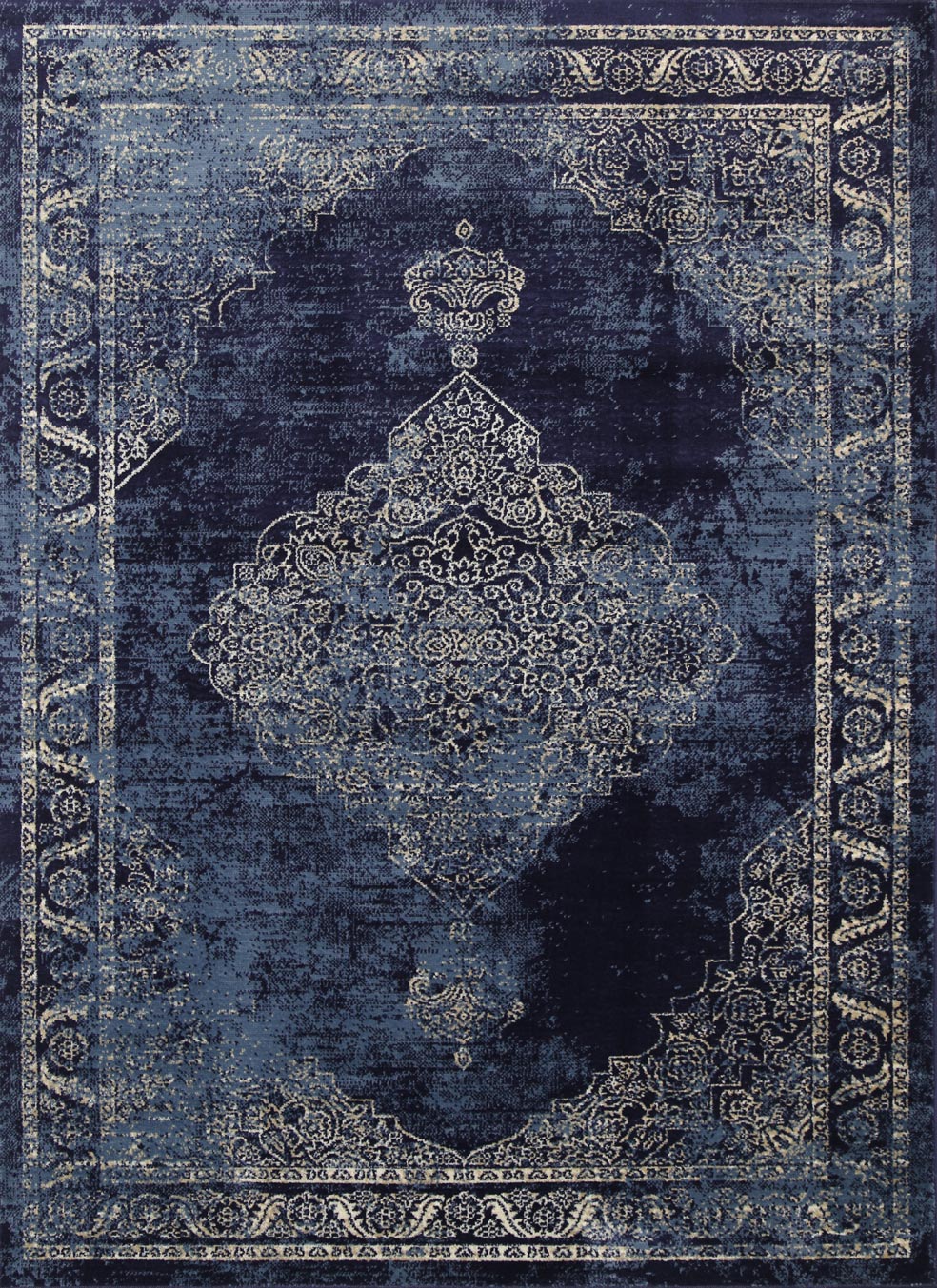 Ariana Distressed Navy Rug