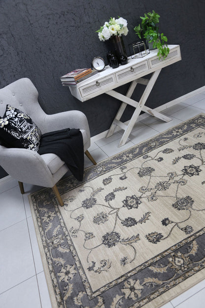 Ariana Ziegler Cream Grey Rug