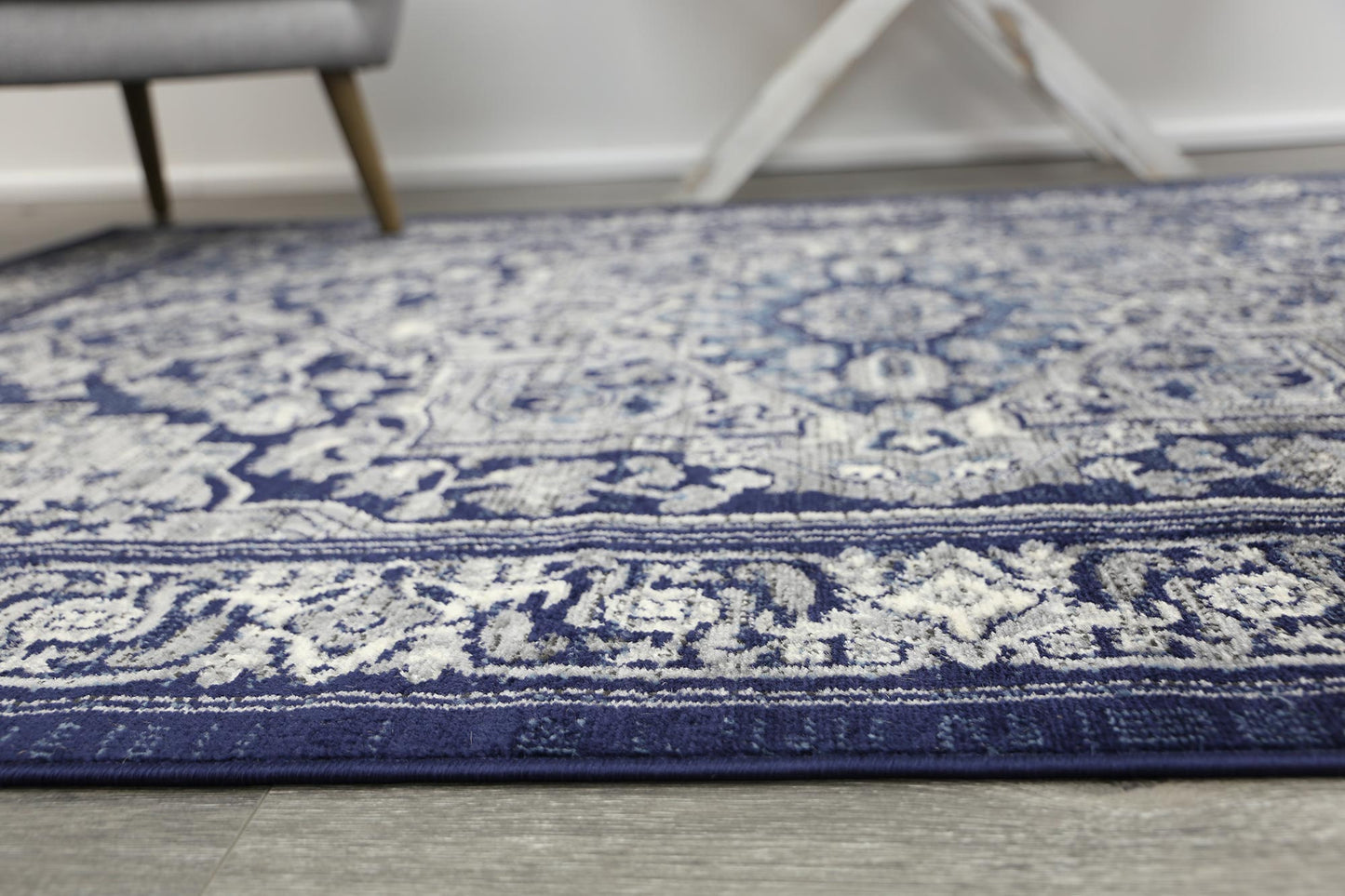 Arya Tranistional Navy Rug