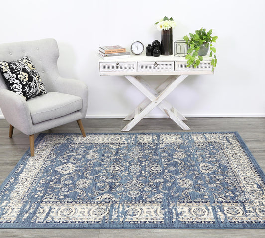 Ariana Ziegler Distressed Navy Rug - /products/ariana-ziegler-distressed-navy-rug