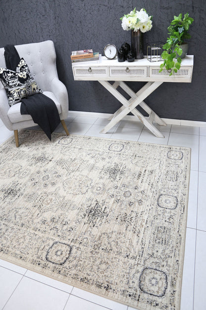 Ariana Ziegler Cream Grey Rug