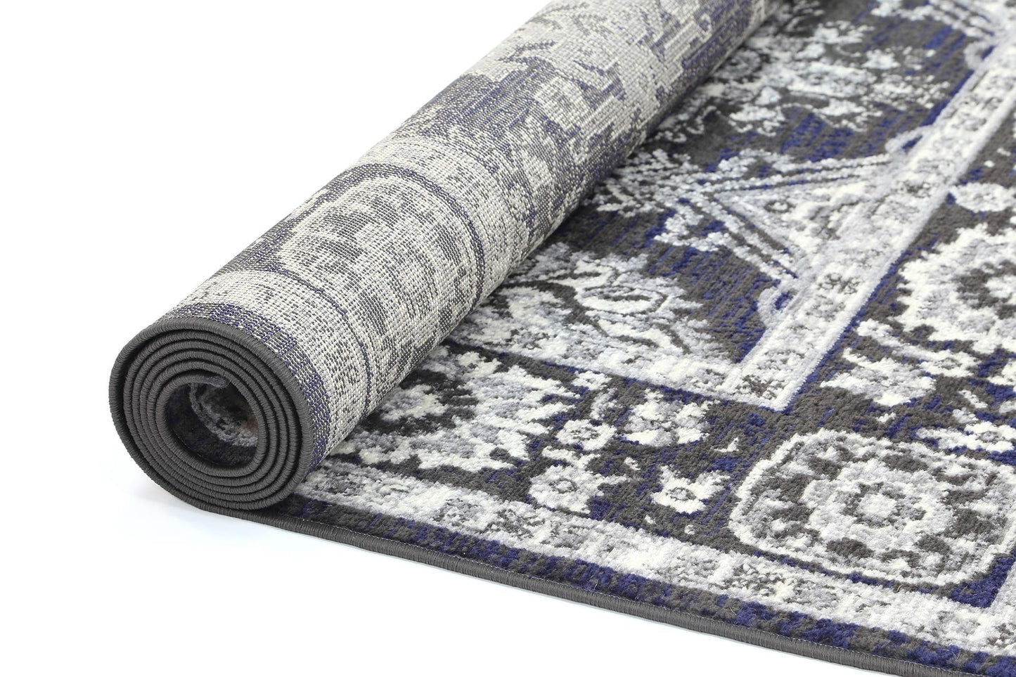 Arya Ziegler Navy Grey Rug