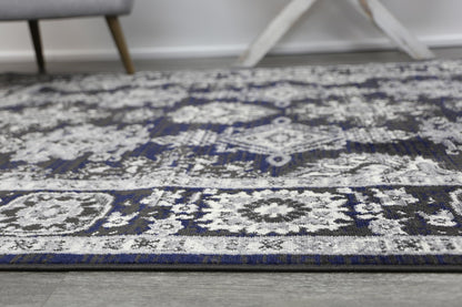 Ariana Ziegler Navy Grey Rug