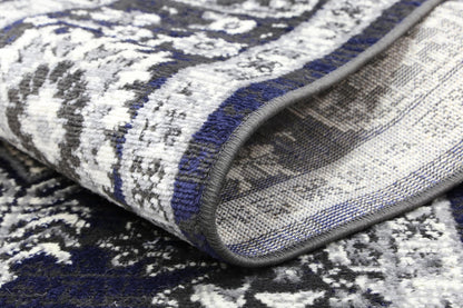 Ariana Ziegler Navy Grey Rug