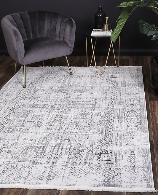 Bohemian Paradise Panel Grey Rug - /products/cordelia-panel-grey-rug