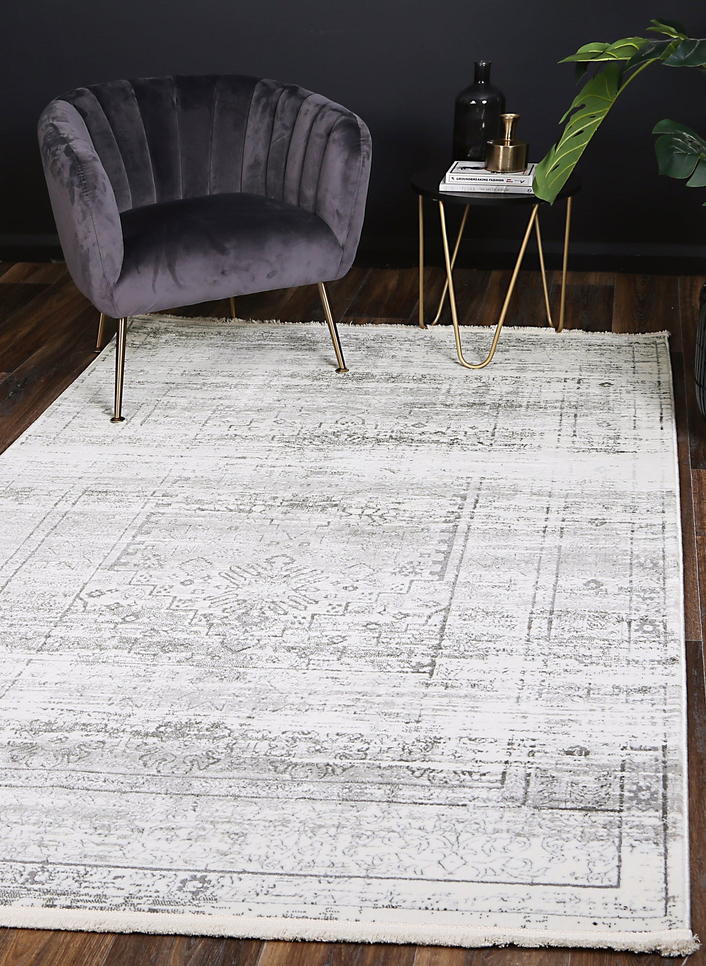 Bohemian Paradise Traditional Grey Rug