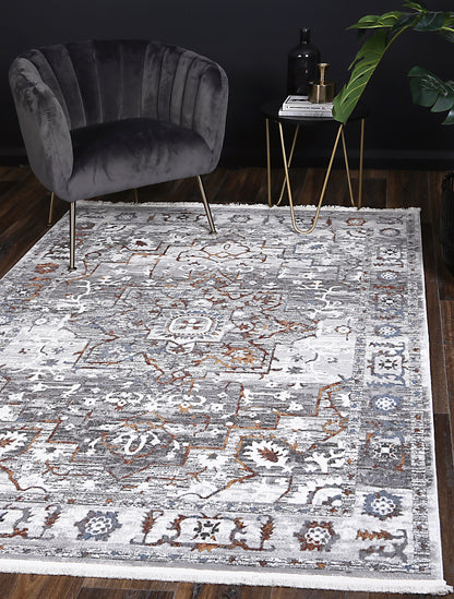 Bohemian Paradise Medalion Grey Multi Rug